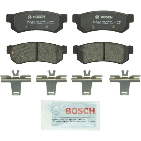 Disc Brake Pad Set - Rear Side - Bosch BP1315