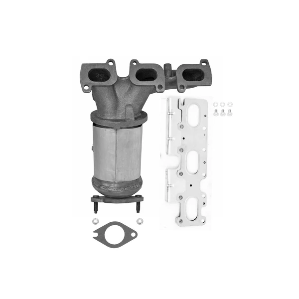 Eastern Catalytic 30555 Catalytic Converter with Integrated Exhaust Manifold, Front Left Driver Side