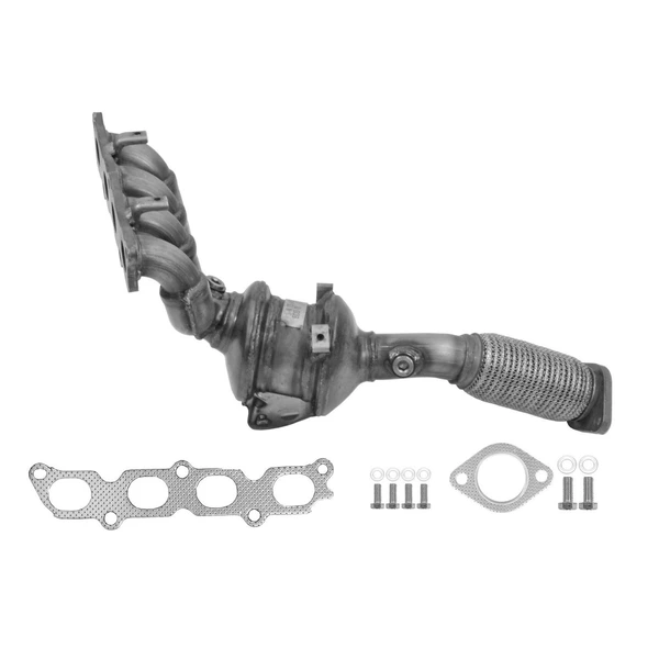 Eastern Catalytic 30600 Catalytic Converter with Integrated Exhaust Manifold, Front Side