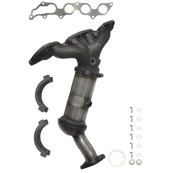 Eastern Catalytic 30605 Catalytic Converter with Integrated Exhaust Manifold, Front Side