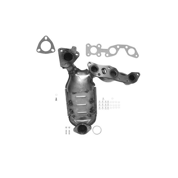 Eastern Catalytic 40616 Catalytic Converter with Integrated Exhaust Manifold, Front Left Driver Side