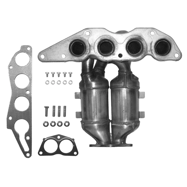 Eastern Catalytic 40617 Catalytic Converter with Integrated Exhaust Manifold, Front Side