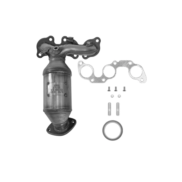 Eastern Catalytic 40664 Catalytic Converter with Integrated Exhaust Manifold, Front Right Passenger Side