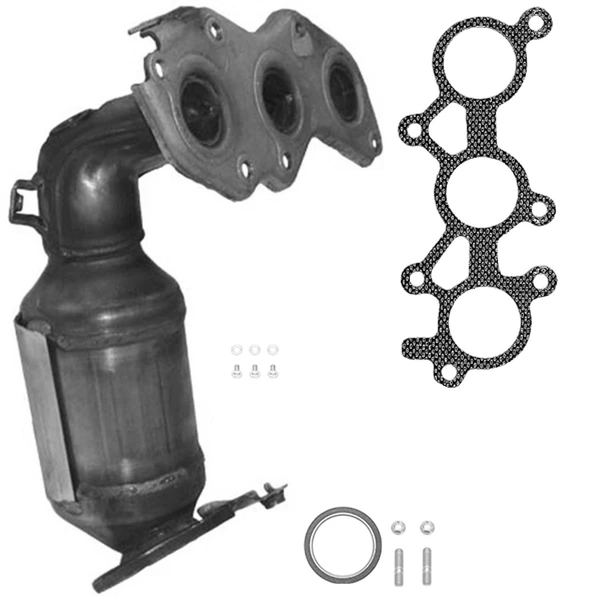 Eastern Catalytic 40672 Catalytic Converter with Integrated Exhaust Manifold, Front Left Driver Side