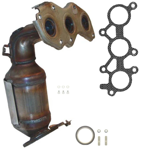 Eastern Catalytic 40672 Catalytic Converter with Integrated Exhaust Manifold, Front Left Driver Side