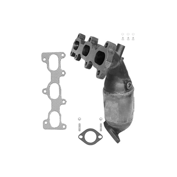 Eastern Catalytic 40796 Catalytic Converter with Integrated Exhaust Manifold, Front Left Driver Side