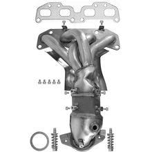 Eastern Catalytic 40810 Catalytic Converter with Integrated Exhaust Manifold, Front Side