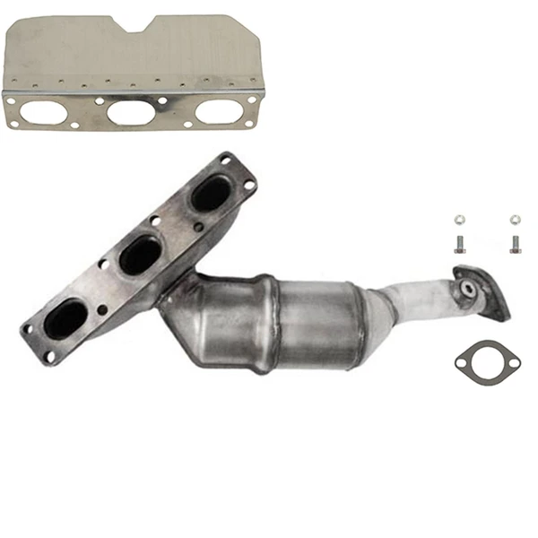 Eastern Catalytic 40816 Catalytic Converter with Integrated Exhaust Manifold, Rear Side