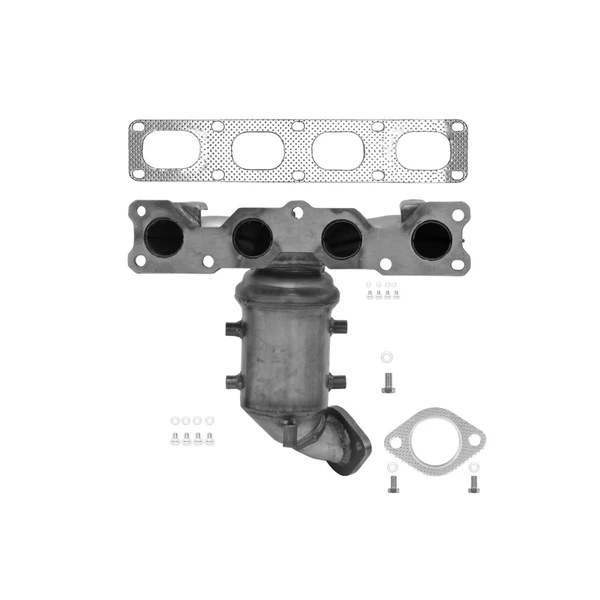 Eastern Catalytic 40963 Catalytic Converter with Integrated Exhaust Manifold, Front Side