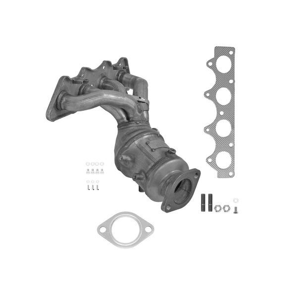 Eastern Catalytic 40972 Catalytic Converter with Integrated Exhaust Manifold, Front Side