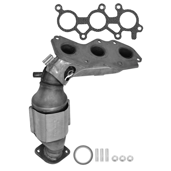 Eastern Catalytic 40985 Catalytic Converter with Integrated Exhaust Manifold, Front Right Passenger Side