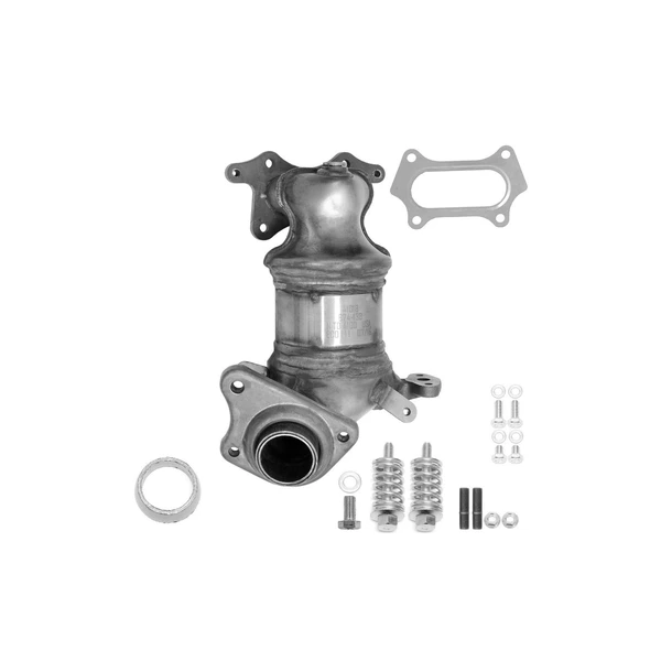 Eastern Catalytic 41018 Catalytic Converter with Integrated Exhaust Manifold, Front Side