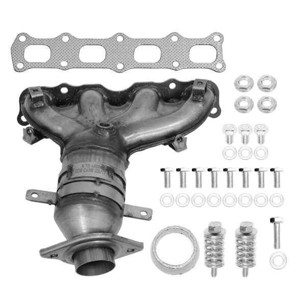Eastern Catalytic 41205 Catalytic Converter with Integrated Exhaust Manifold, Front Side