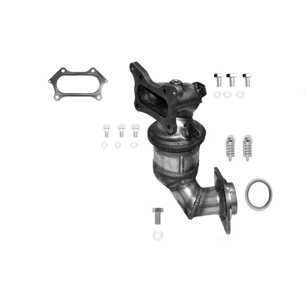 Eastern Catalytic 41237 Catalytic Converter with Integrated Exhaust Manifold, Front Side