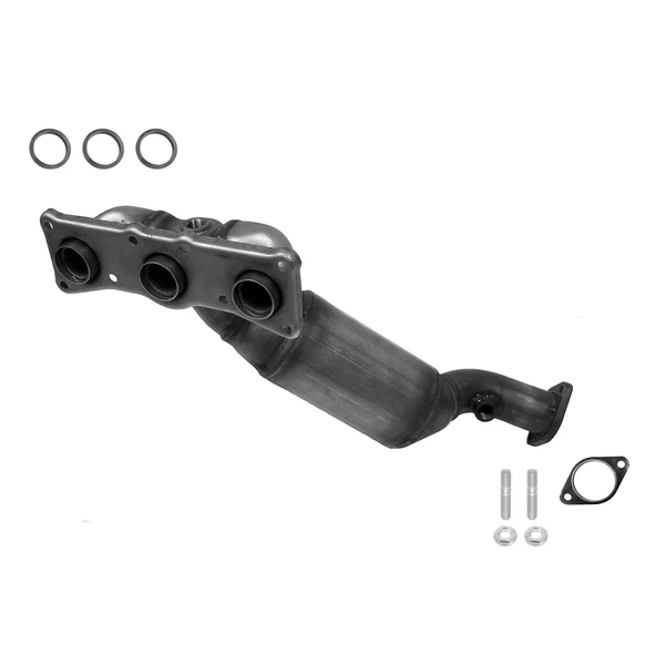 Eastern Catalytic 41258 Catalytic Converter with Integrated Exhaust Manifold, Rear Side