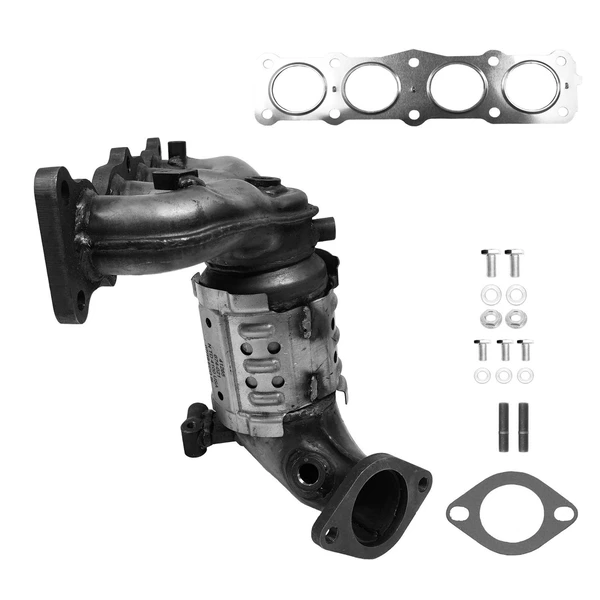 Eastern Catalytic 41265 Catalytic Converter with Integrated Exhaust Manifold, Front Side