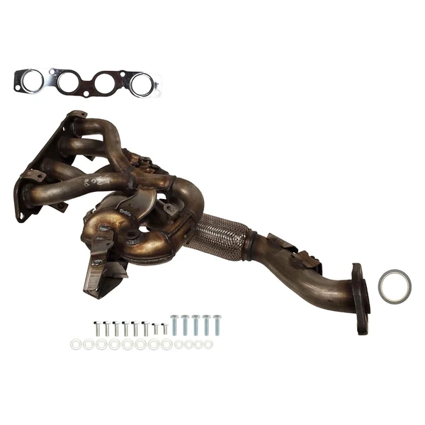 Eastern Catalytic 41308 Catalytic Converter with Integrated Exhaust Manifold, Front Side