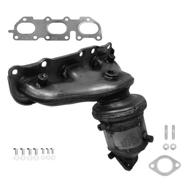 Eastern Catalytic 41311 Catalytic Converter with Integrated Exhaust Manifold, Front Right Passenger Side