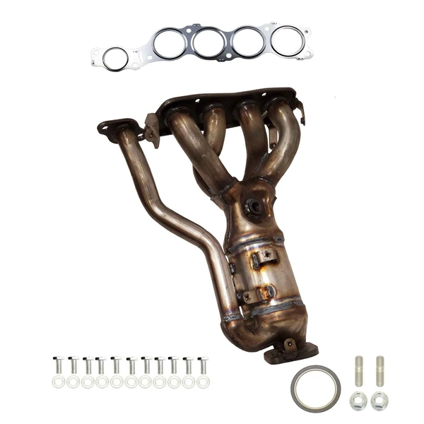Eastern Catalytic 41332 Catalytic Converter with Integrated Exhaust Manifold, Front Side