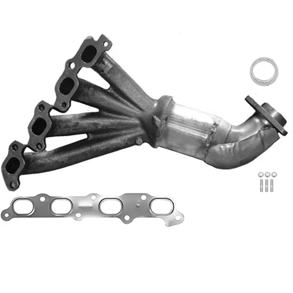 Eastern Catalytic 50458 Catalytic Converter with Integrated Exhaust Manifold, Front Side