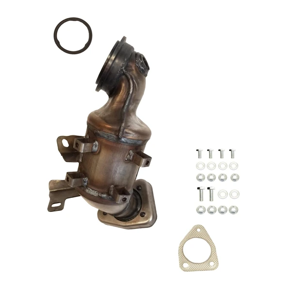 Eastern Catalytic 50509 Catalytic Converter with Integrated Exhaust Manifold, Front Side