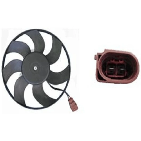 Engine Cooling Fan Assembly - Right Passenger Side - Mahle 351039201