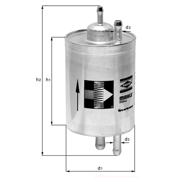 Fuel Filter - In-Line - Mahle KL 149