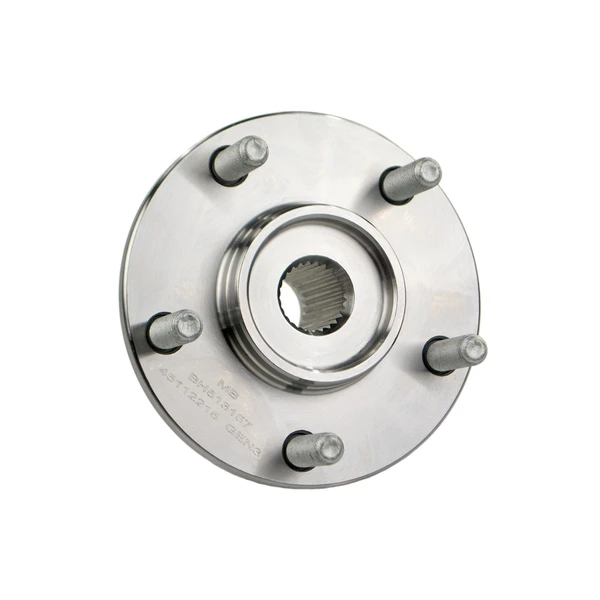 Mevotech H513157 Wheel Bearing and Hub Assembly, Front Side