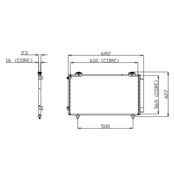 A/C Condenser - Denso 477-0563