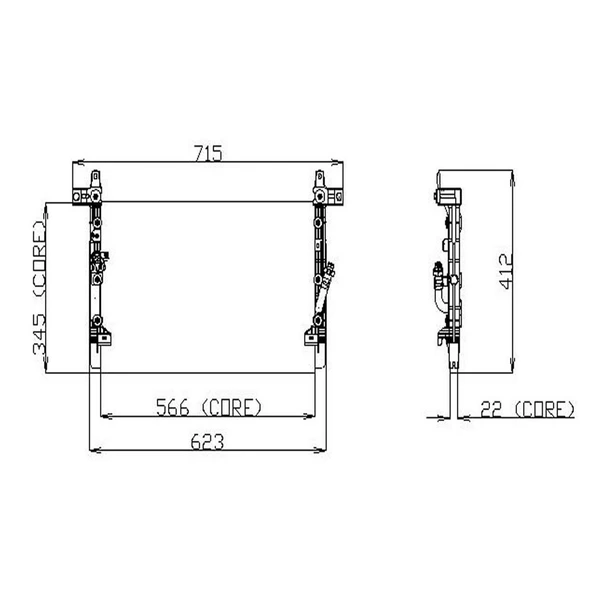 A/C Condenser - Denso 477-0565
