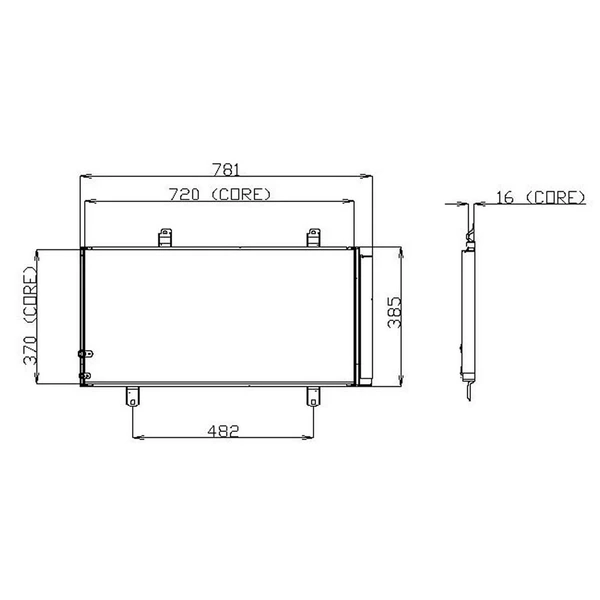 A/C Condenser - Denso 477-0584