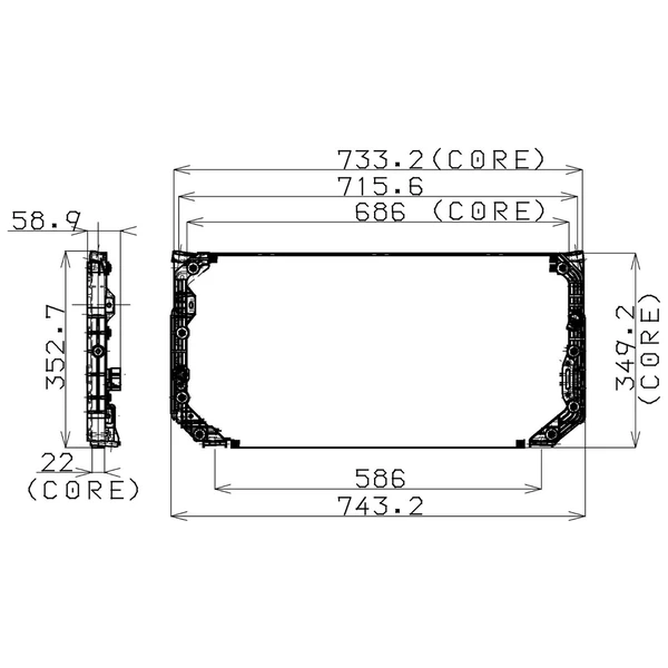 A/C Condenser - Denso 477-0508