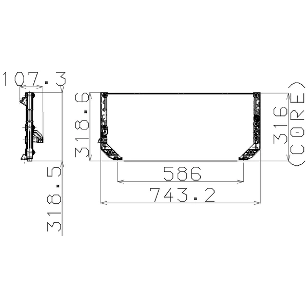 A/C Condenser - Denso 477-0512