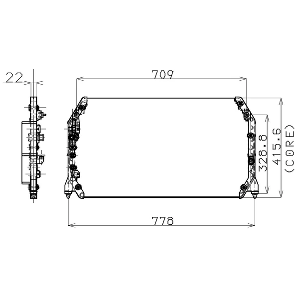A/C Condenser - Denso 477-0513