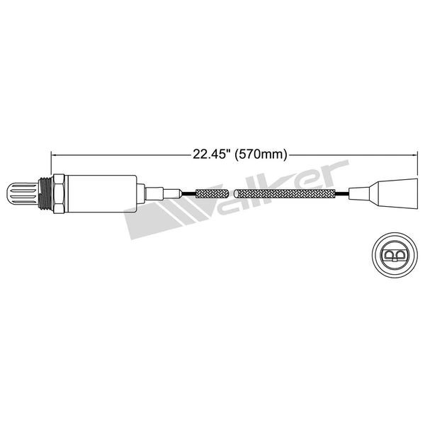 Walker Products 250-21011 Oxygen Sensor, Upstream