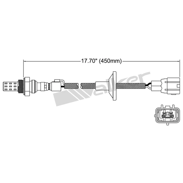 Walker Products 250-22011 Oxygen Sensor, Downstream