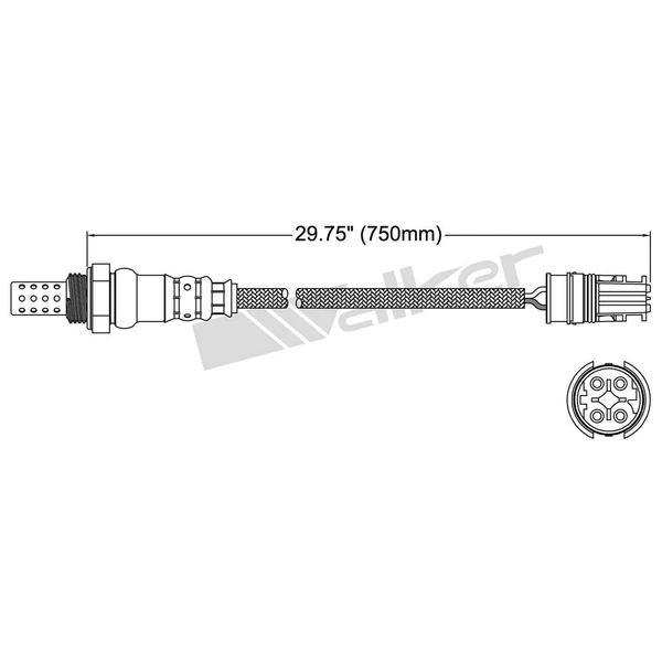 Walker Products 250-24466 Oxygen Sensor