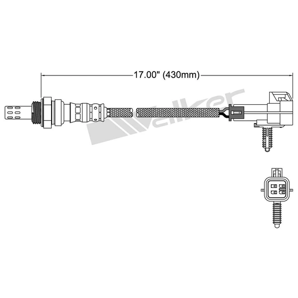 Walker Products 250-24355 Oxygen Sensor