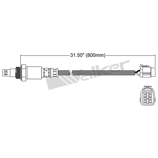 Walker Products 250-54058 Oxygen Sensor, Upstream