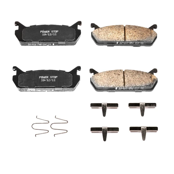 Disc Brake Pad Set - Rear Side - PowerStop 17-458