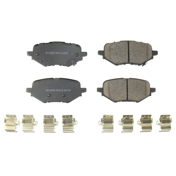 Disc Brake Pad Set - Rear Side - PowerStop 17-2116