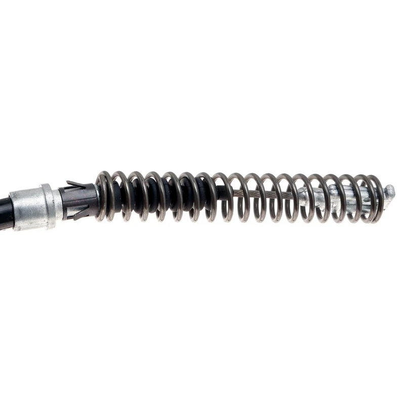 Parking brake cable close-up with bracket