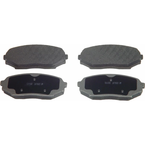 Wagner MX525 Disc Brake Pad Set, Front Side