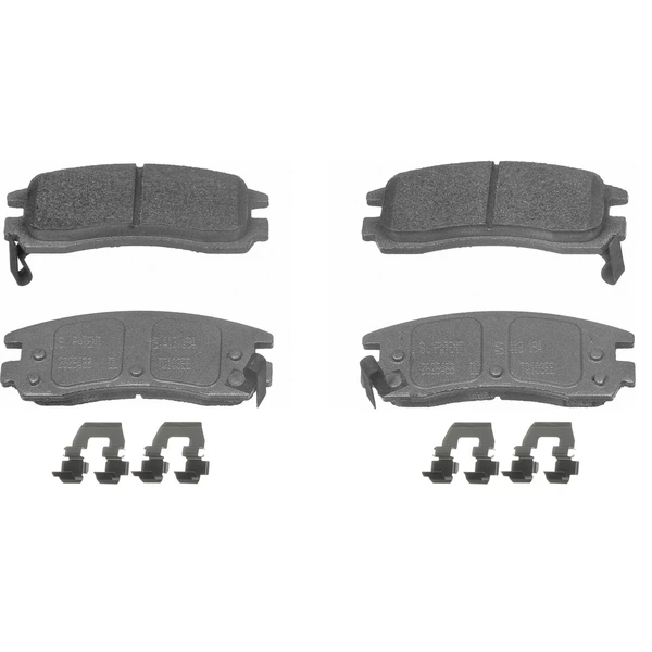 Wagner MX714 Disc Brake Pad Set, Rear Side