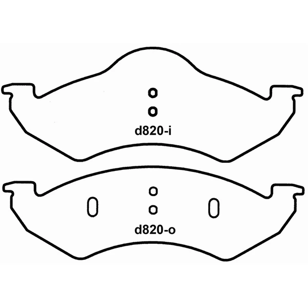 Wagner SX820 Disc Brake Pad Set, Front Side