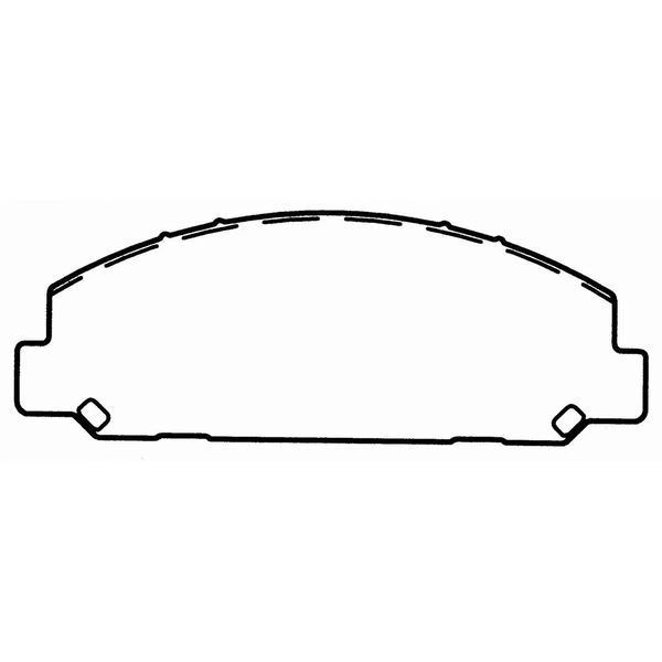 Wagner SX827 Disc Brake Pad Set, Front Side