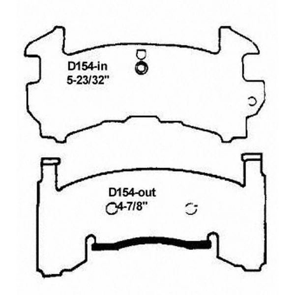 Wagner SX154 Disc Brake Pad Set