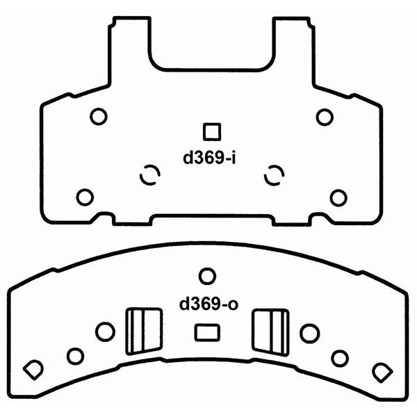 Wagner SX369 Disc Brake Pad Set, Front Side