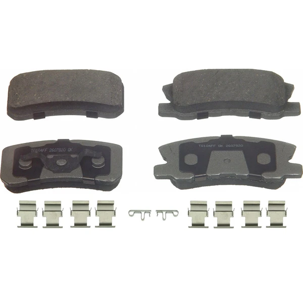 Wagner PD868 Disc Brake Pad Set, Rear Side
