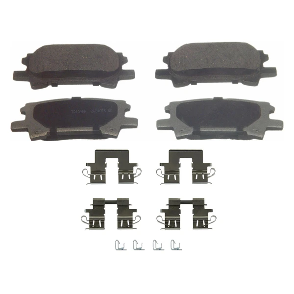Wagner PD996 Disc Brake Pad Set, Rear Side